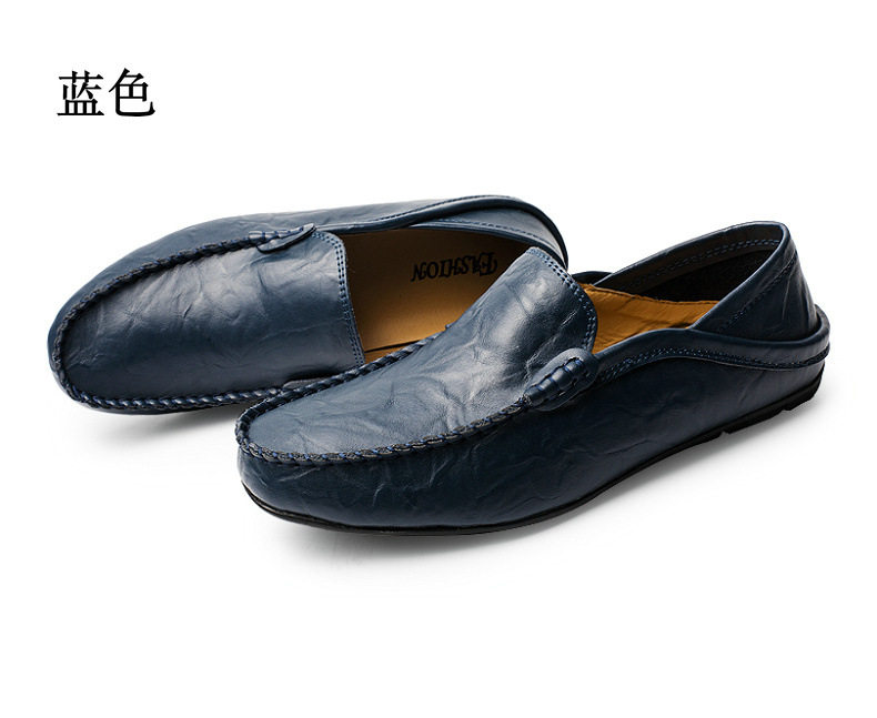 Giày lười nam da bò thật đế mềm kiểu Anh, mũi tròn, gót bằng — 20138 Blue (phiên bản chất lượng cao), 20138 Màu nâu vàng (phiên bản chất lượng cao), 20138 Red Brown (phiên bản chất lượng cao), 20138 Trắng (phiên bản chất lượng cao) chi tiết 46