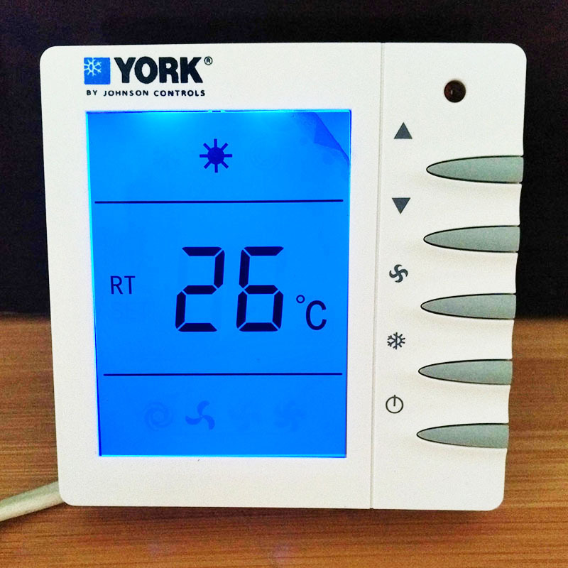 厂家直销约克中央空调液晶温控器面板酒店宾馆空调86控制面板|ru