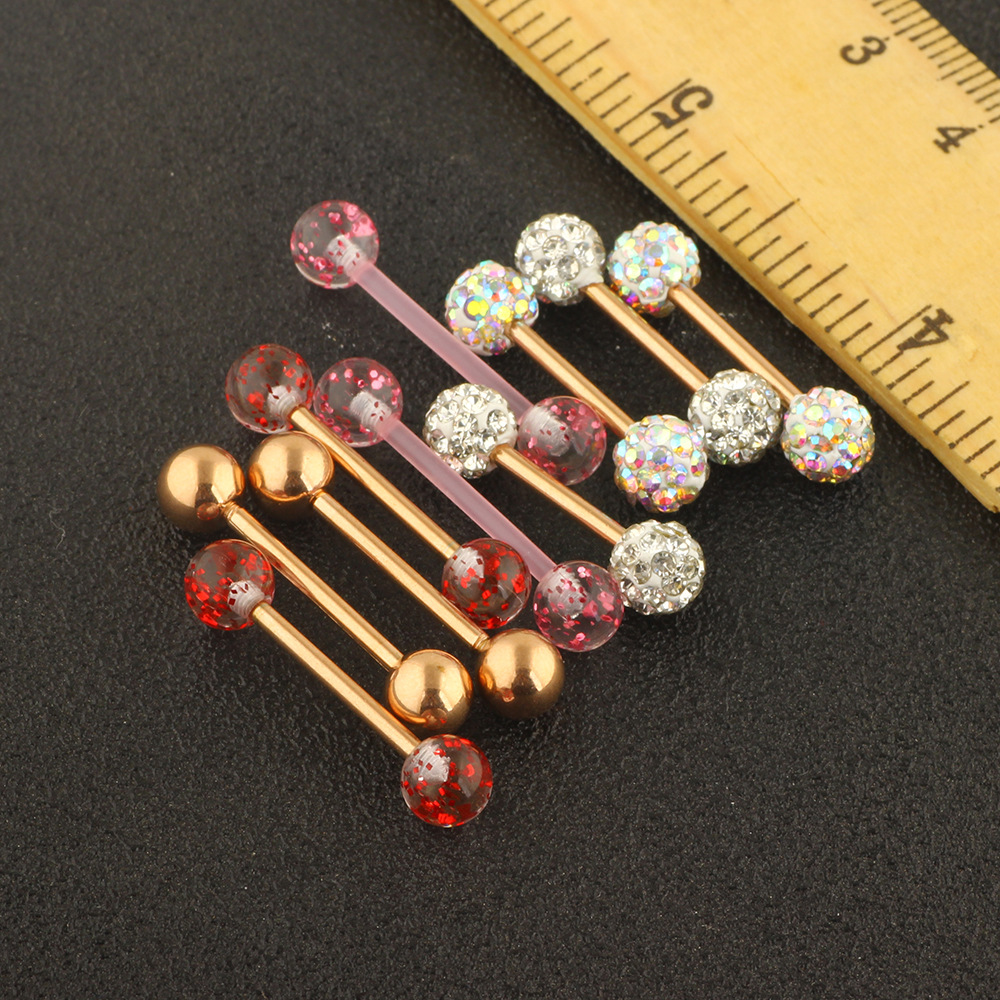 10Pcs Mix Style Body Piercing Jewelry Set Stainless Steel Breast Nipple Rings Tongue Rings Labret Studs Earrings detail image 24