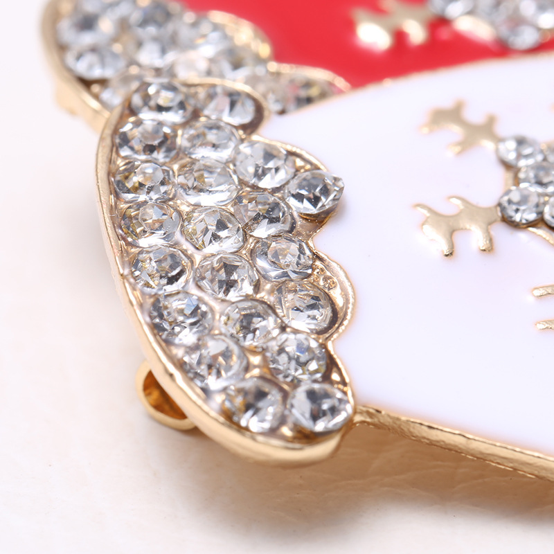 30g Weight Brooches Classification Daily Occasion Alloy Material Christmas Festival Human Pattern Women'S Gender Water Drop Design Fashion Style Fashion Pin Human Alloy Water Drop Women'S Brooches 34