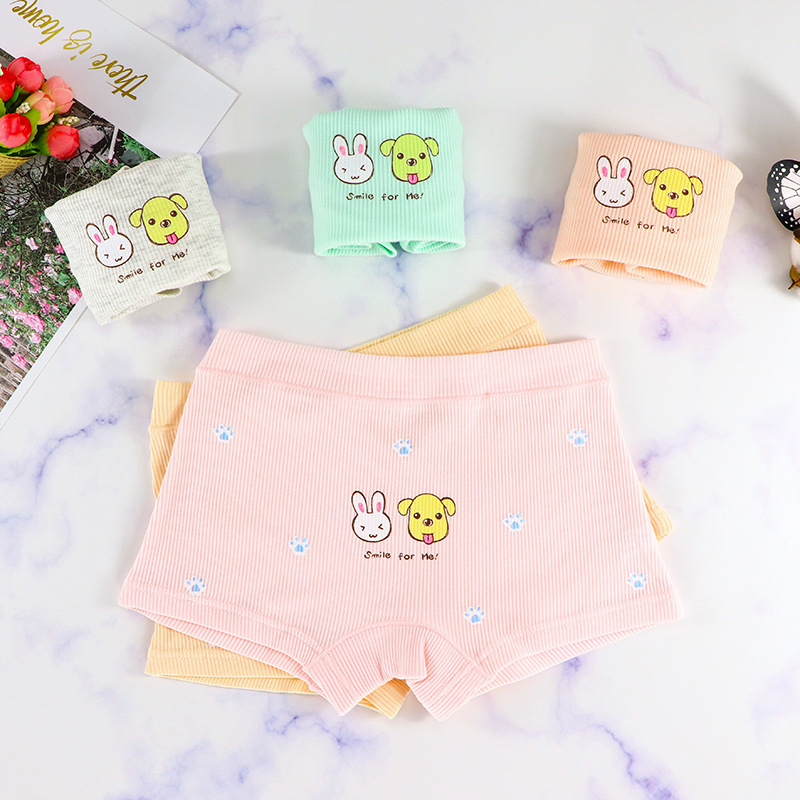 Spring and autumn payment children Underwear girl Boxer girl Children Cotton baby pure cotton shorts Flat feet wholesale