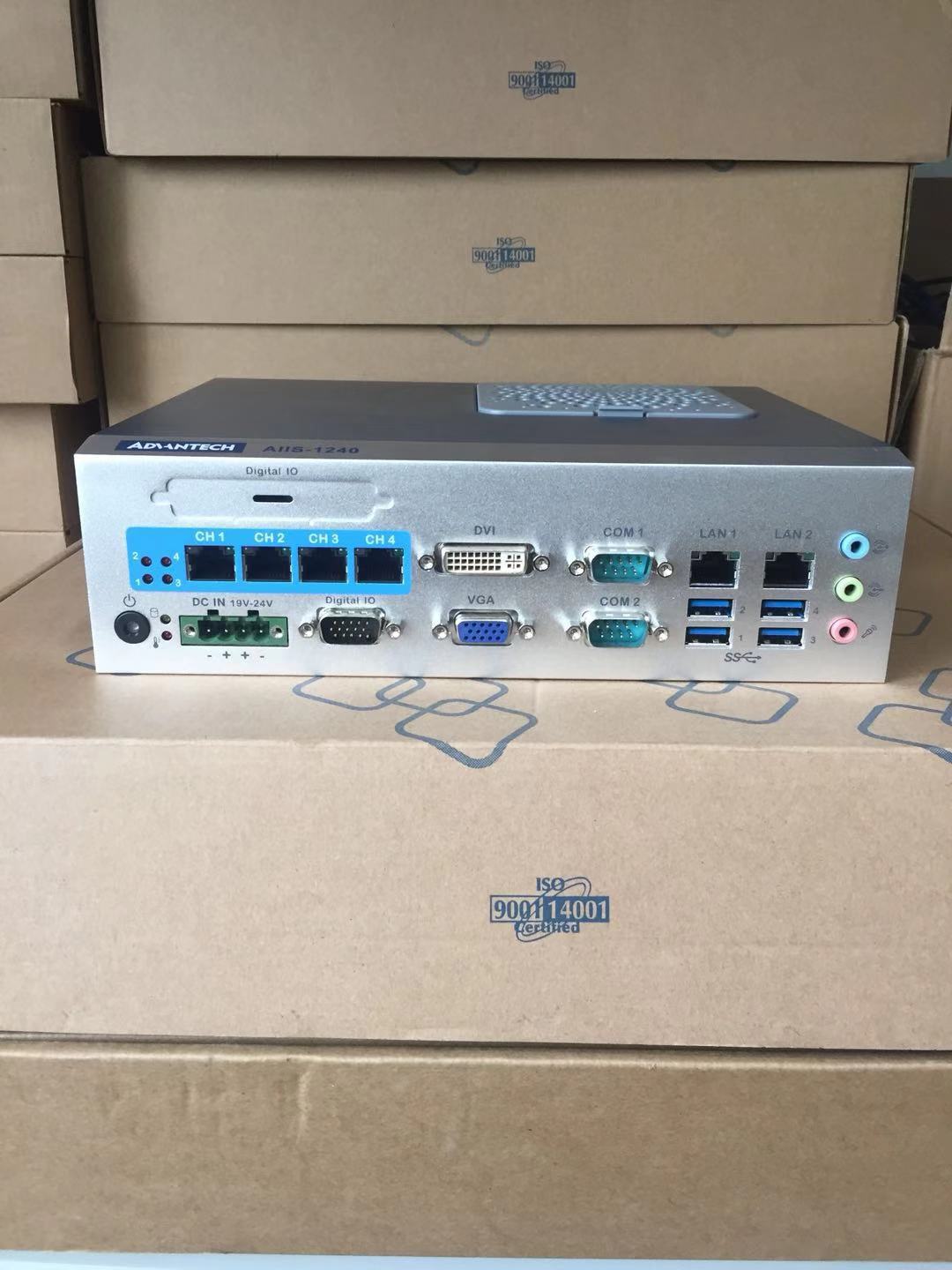 研华4个千兆网供电端口AIIS-1240机器视觉工控机i7/i5/i3全新原装