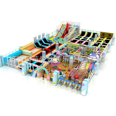 济南厂家整体设计规划超级大蹦床 魔鬼大滑梯 新型商场淘气堡乐园