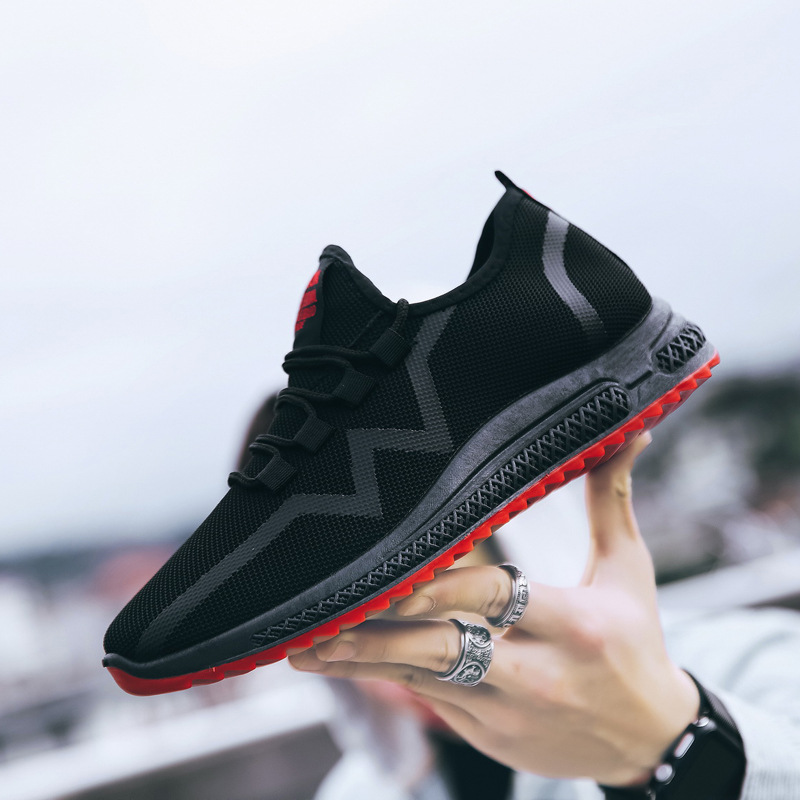 微商爆款男士休闲鞋2019年春季新款透气舒适运动风单鞋老北京布鞋