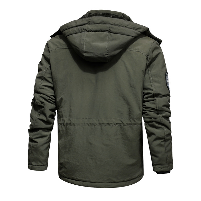 Hooded men’s casual heavy large jacket