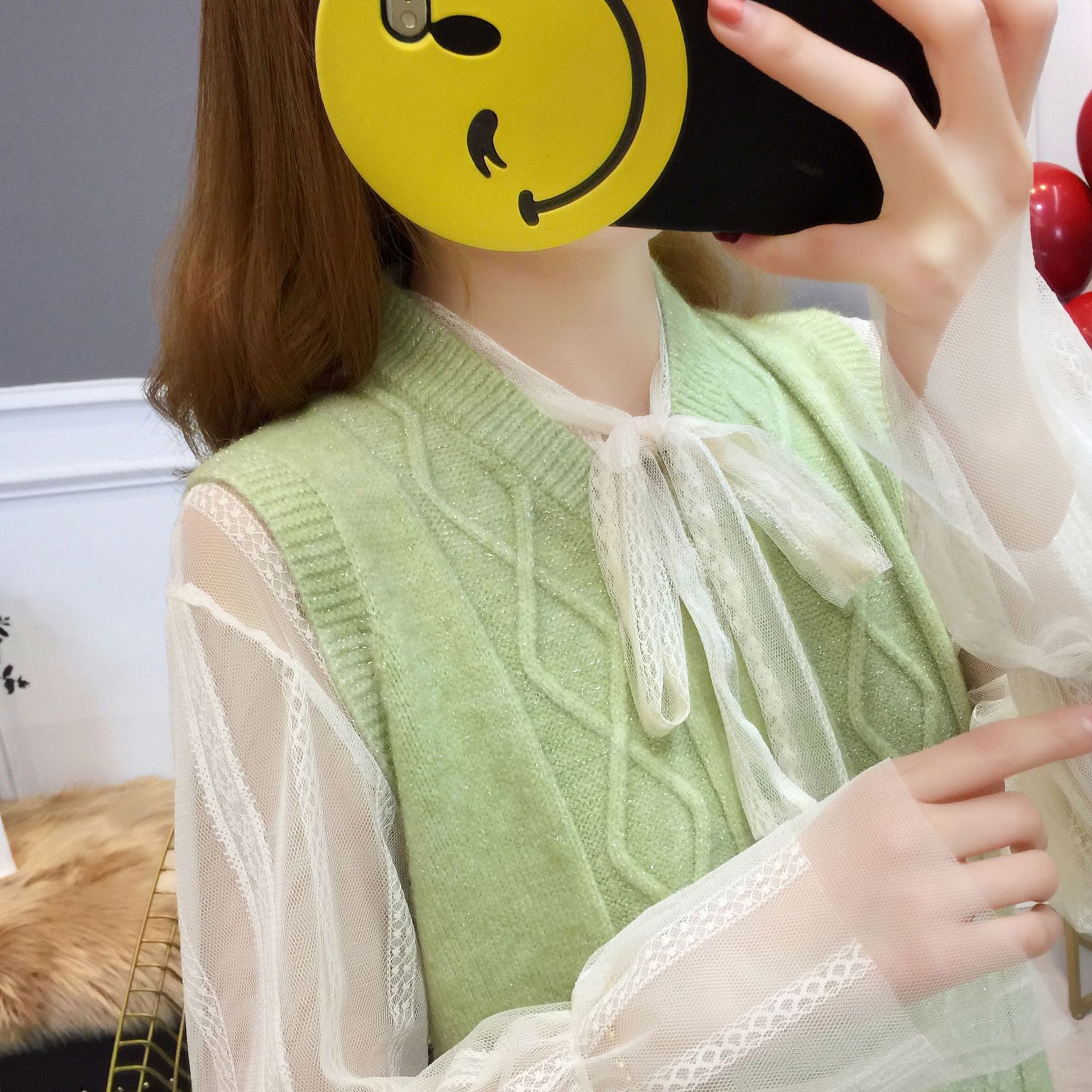 Gilet femme en Mélange de coton - Ref 3316901 Image 8