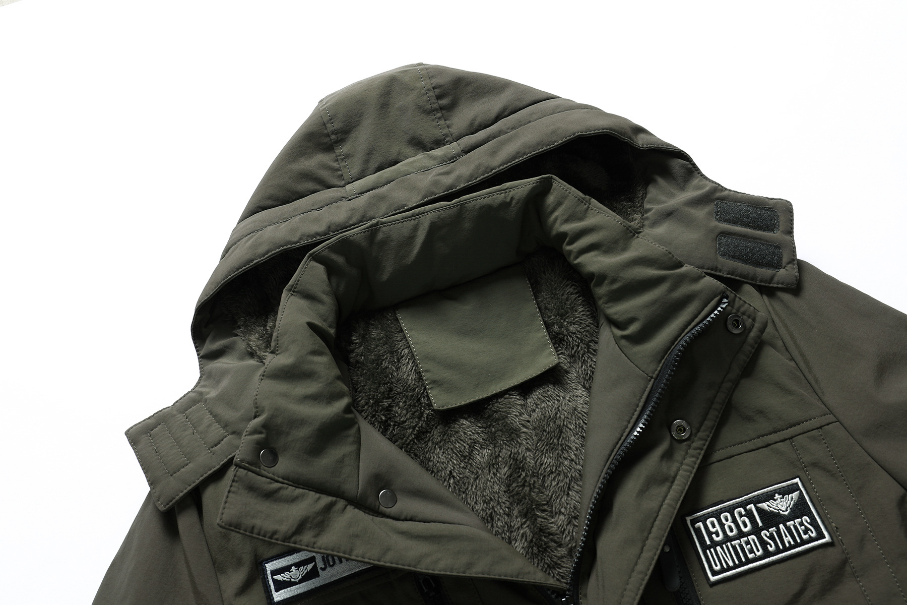 Men's Plush Cotton Jacket - Image 3