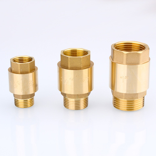 All-copper vertical check valve horizontal check valve 4/6 minutes 1 inch inner and outer wire water pipe water meter water heater one-way valve