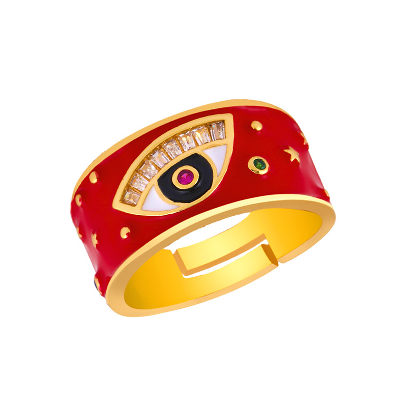 Diamond Drop Eye Devil‘s Eye Ring display picture 5