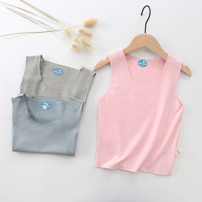 妳好雲朵 兒童發熱纖維背心 男童女童秋冬季內搭無袖保暖背心上衣