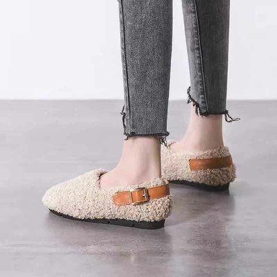 Teddy wool shoes[The snow contact customer service Free of charge Socks
