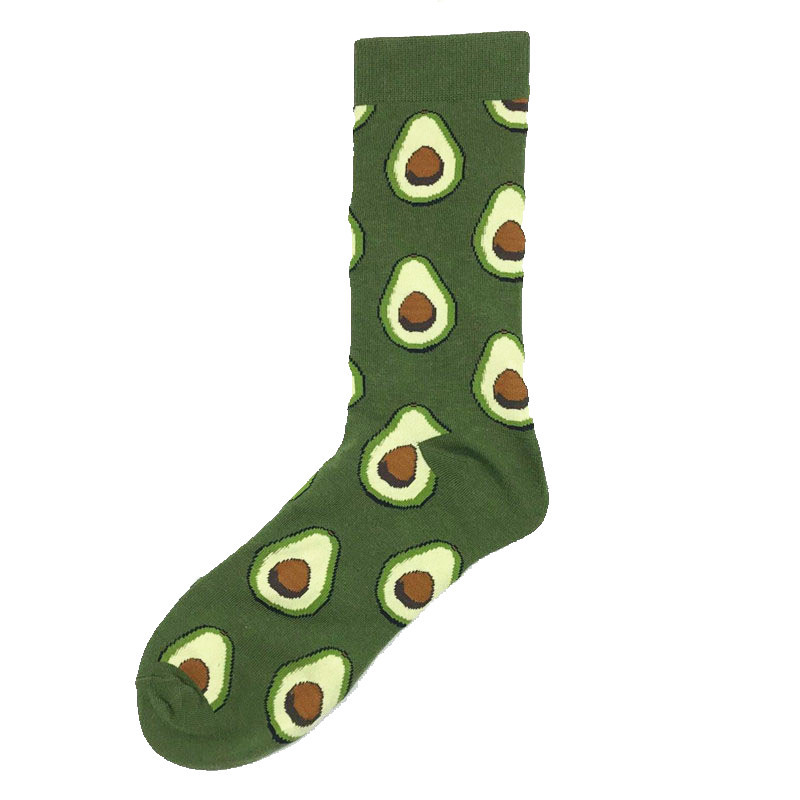 Unisex Gender Casual Style A Pair Casual Unisex Color Block Cotton Crew Socks