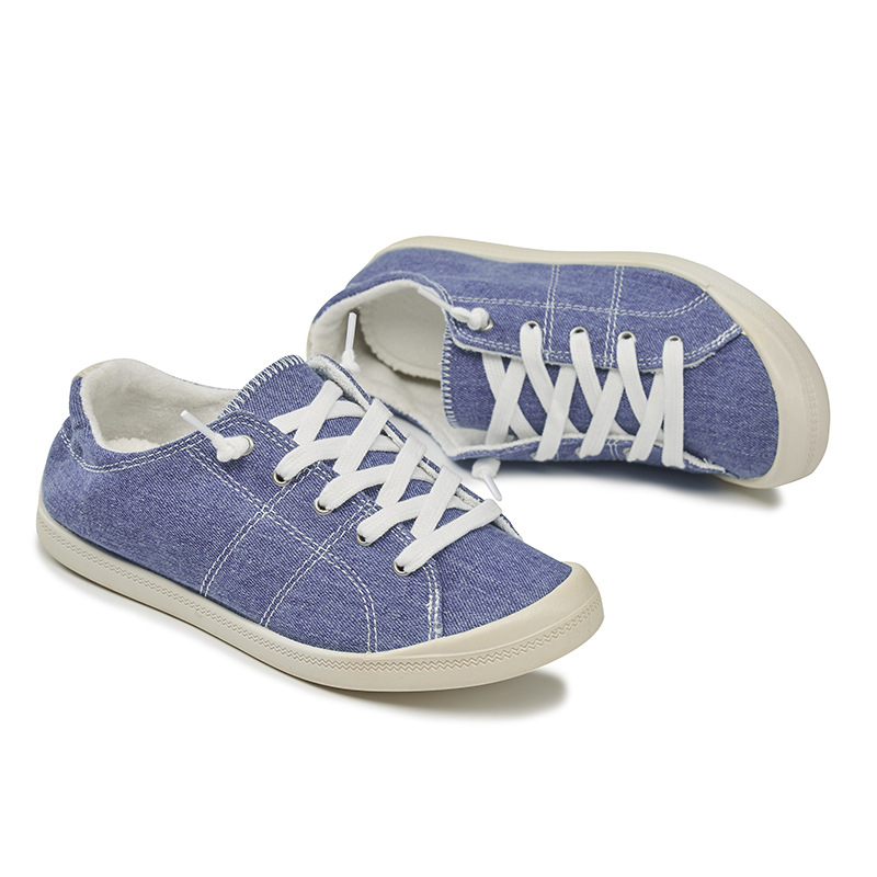 跨境直供 2021春季新款大码时尚休闲舒适帆女鞋 厂家批发女士布鞋|ms