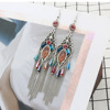 Chain, fashionable ethnic metal earrings, ethnic style, wholesale