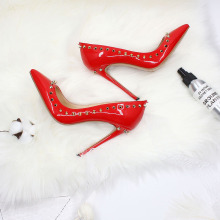 dress shoes high heels women ladies red Wedding shoes