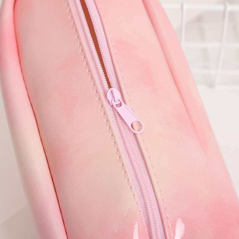Nueva caricatura creativa snow cream pen bag gran capacidad para hombres y mujeres estudiantes PU pen bag papelería caja de lápiz de papelería detail image 15