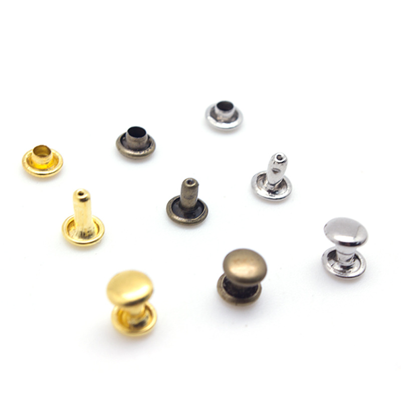 金色铆钉  现货供应箱包鞋帽五金装饰子母铆钉 圆形金属蘑菇撞钉