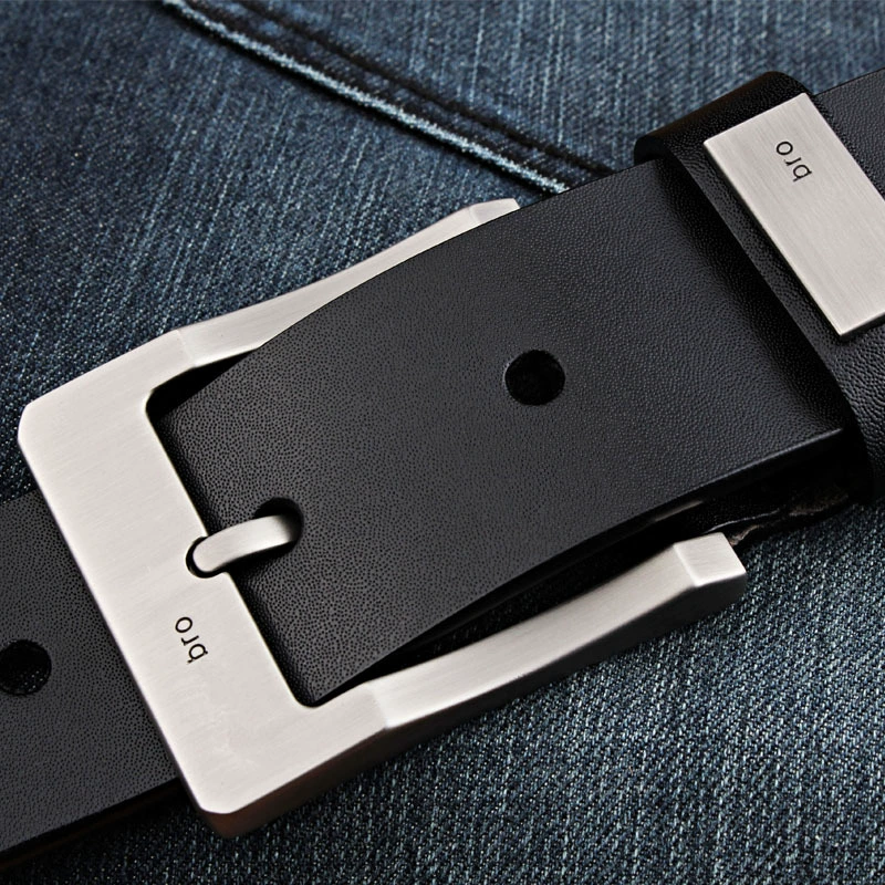 Leather long belt, genuine leather, plus size, simple and elegant design