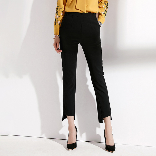 New spring trousers slim and irregular trousers