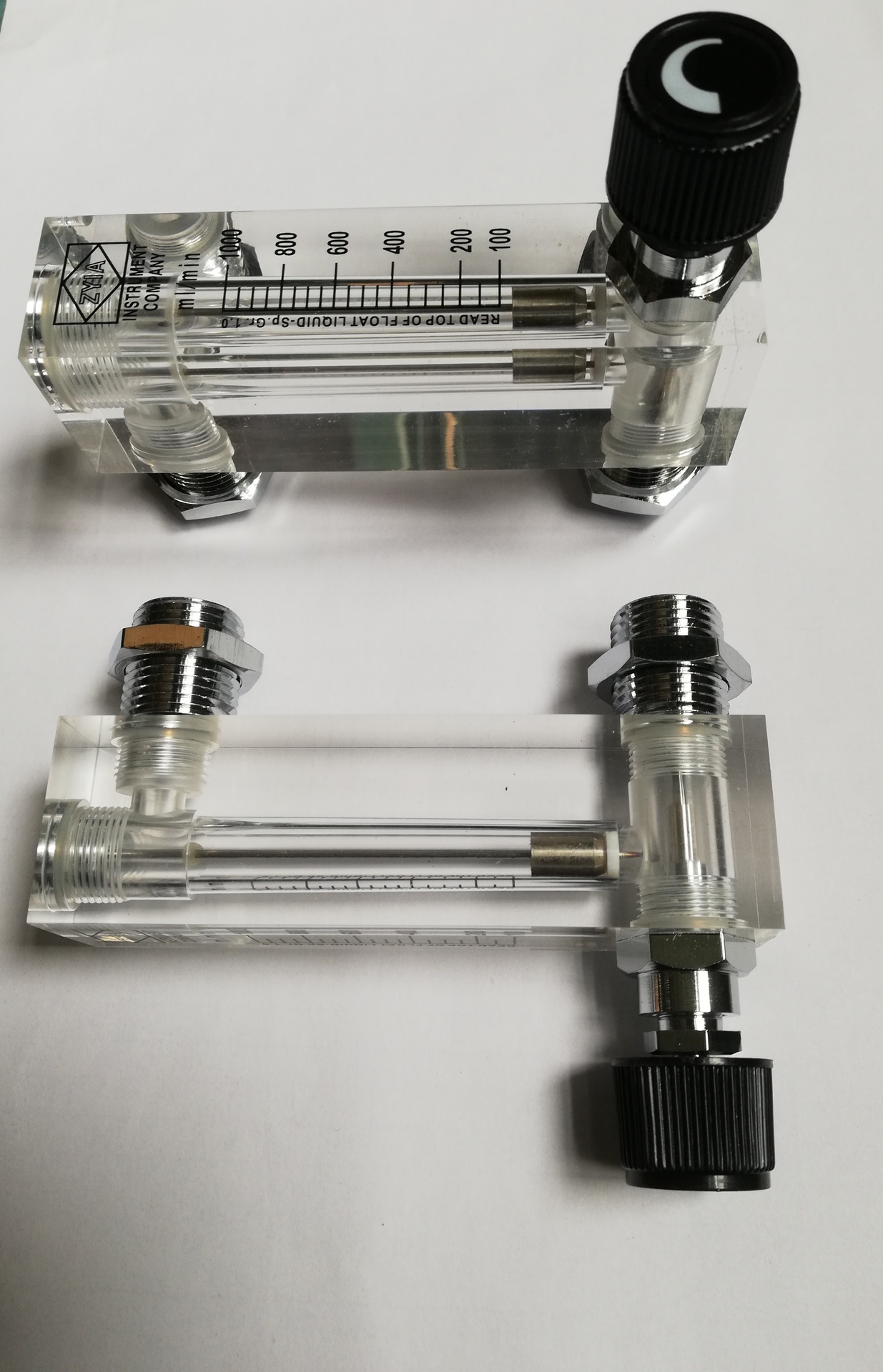 库存转让液体用-6T面板式有机玻璃流量计