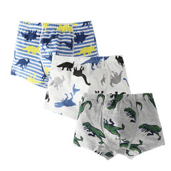 Children's underwear dinosaur boy's four corner baby boy cartoon shorts school boy 1-3-12 years flat waist underwear