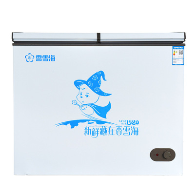 香雪海BCD-209A卧式双温冷冻冷藏冰柜商用肉类雪糕冷冻保鲜冷柜白|ms