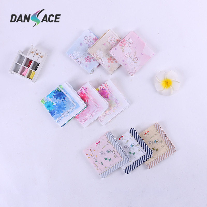 45cm pure cotton high-end women's printed handkerchief cotton high-end Japanese handkerchief wedding gift small square scarf customization