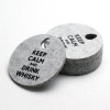 Chamvin British whiskey felt coaster bar Western restaurant coffee ocean wine European -style cup