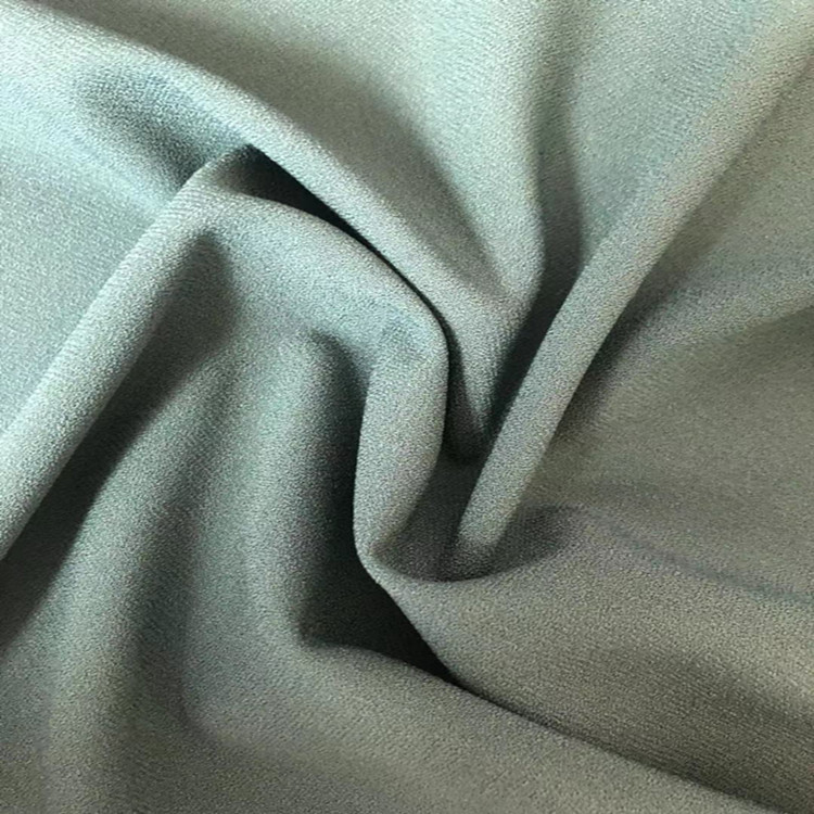 现货供应 50D复合丝四面弹乱麻 时尚连衣裙女装乱麻雪纺面料