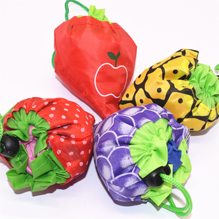 22g Weight Household shopping bag Storage & Cleaning 1 Piece Quantity Polyester Material Fruit Pattern Casual Style Casual Fruit Polyester Shopping Bags 无