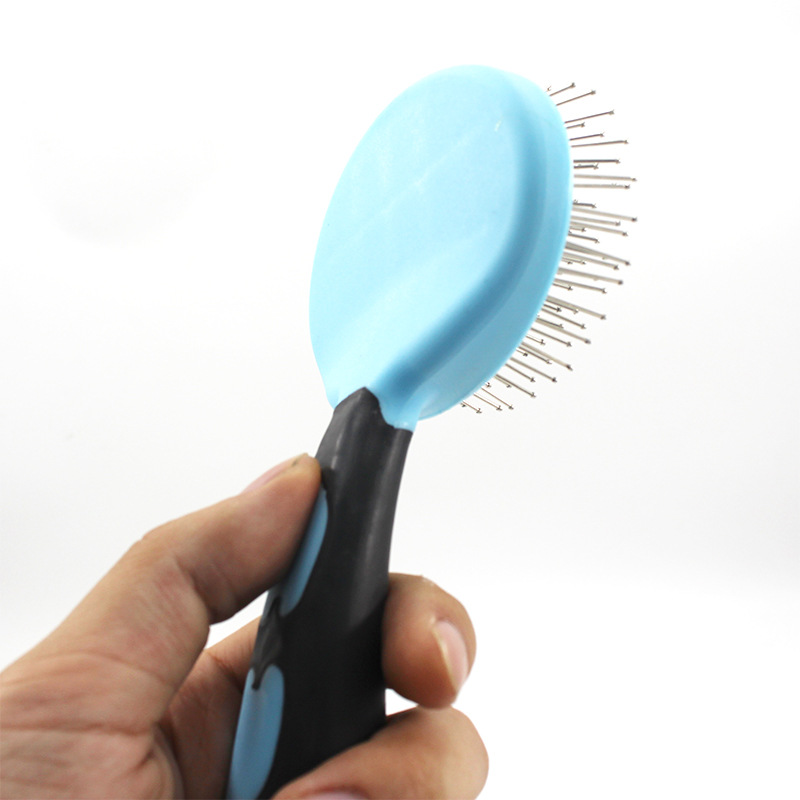 Nueva mascota peine del perro de acero inoxidable airbag aguja peine gato perro belleza masaje cepillo perro peine del pelo del perro