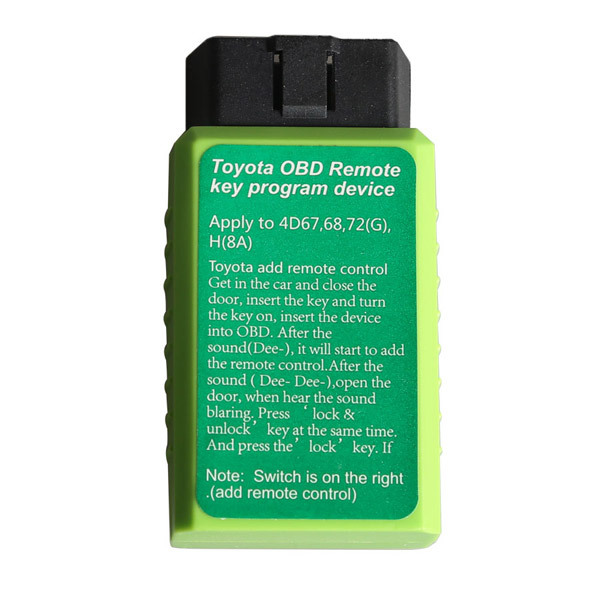 Toyota G Toyota H Chip Vehicle OBD Remot...