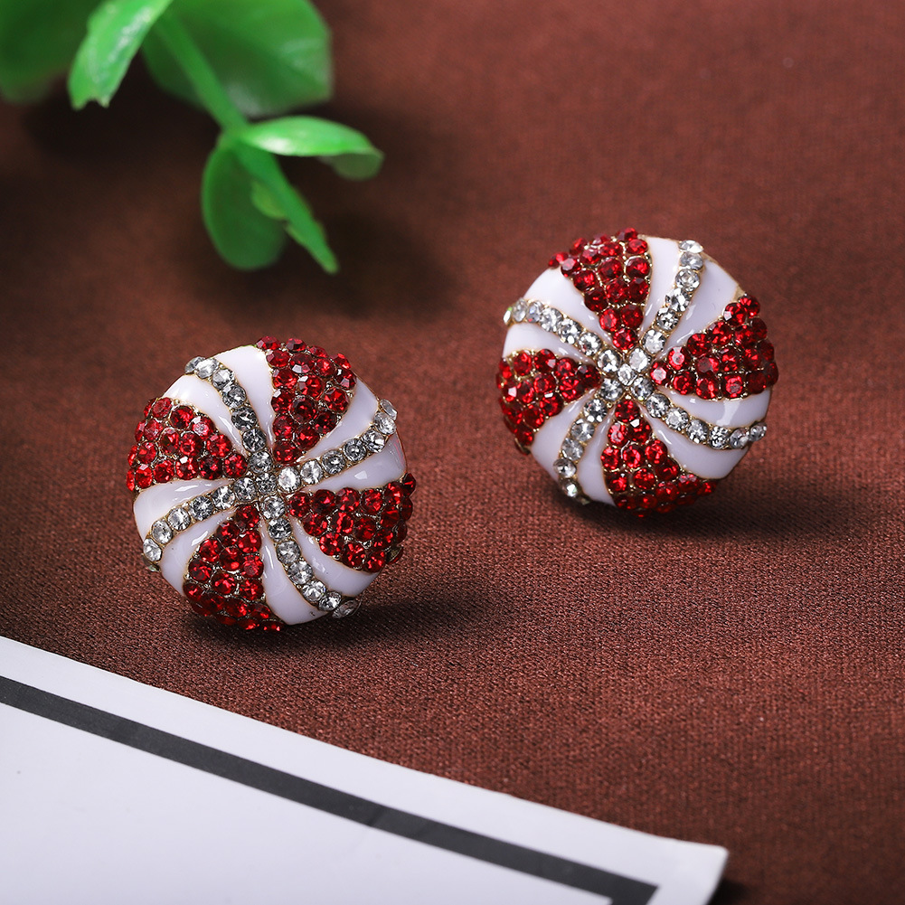 Alloy Diamond Earrings Wholesale Fashion display picture 5