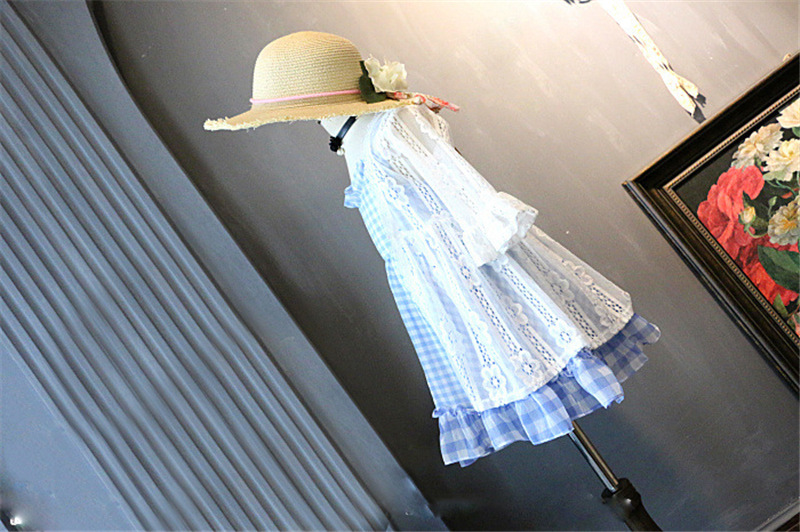 여름 소녀 레이스 트럼펫 슬리브 ??자외선 차단 의류  에어컨 가디건 어린이 중간 길이 목도리 얇은 코트 유행