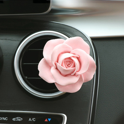 Automotive interior accessories, creative air conditioning vent, clip aromatherapy crown, angel wings, rose perfume, light fragrance, lasting.
