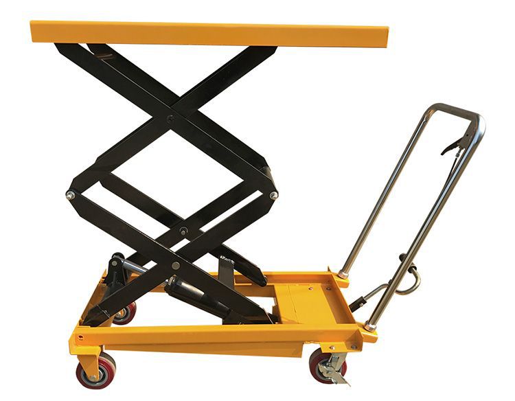 Factory Manual Hydraulic Lift Platform Truck, Foot-Operated Hand-Pushed Lift Truck, Multi-Functional Small Transport and Stacking Truck