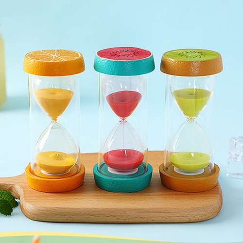 Creative Gift Fruit Sand Timer Ornament, Fresh and Minimalist Funnel Gift, Children's Birthday Gift Ornament
