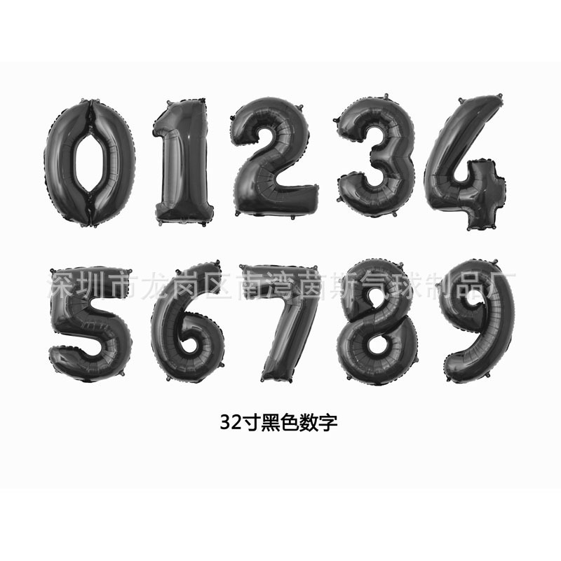 32 -inch black number