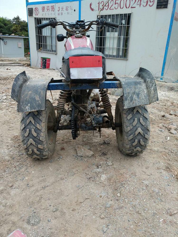 DIY modified four-wheel ATV accessories two-wheel modified three-wheel motorcycle rear axle assembly with brake 7-inch wheel