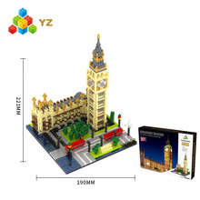 YZ 微钻小颗粒 拼装积木玩具 建筑系列一件代发  058大本钟