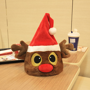 圣诞创意玩具会动的圣诞帽子搞怪圣诞礼品可加logo来图定制玩具