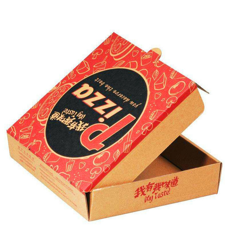 Henan packing Wholesale 8 10 inch 12 Pizza Box Aircraft Box customized Pizza Box Corrugated Aircraft Box