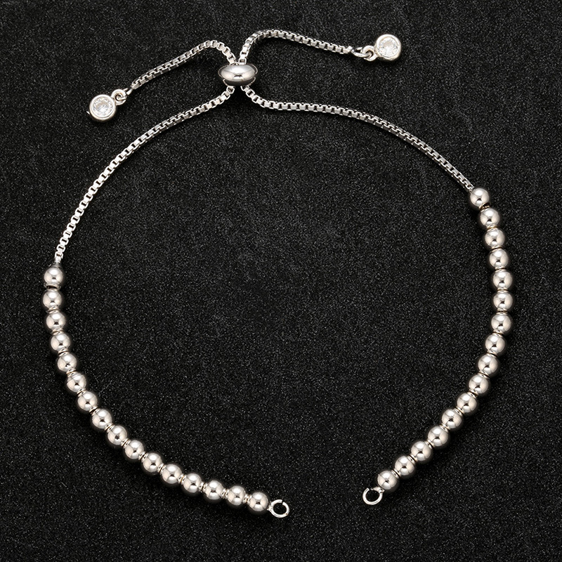 Mode Geometrisches Armband Zubehör Kupfer Perlen Kette Armband Zubehör display picture 1
