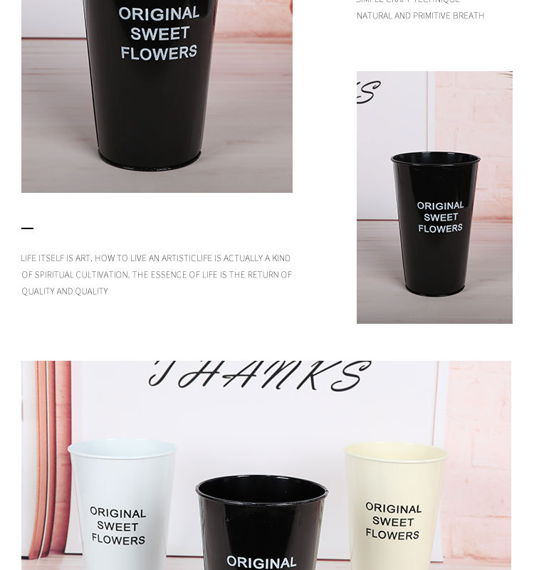 鲜花花桶醒花桶花店鲜花干花花桶花瓶插花花器