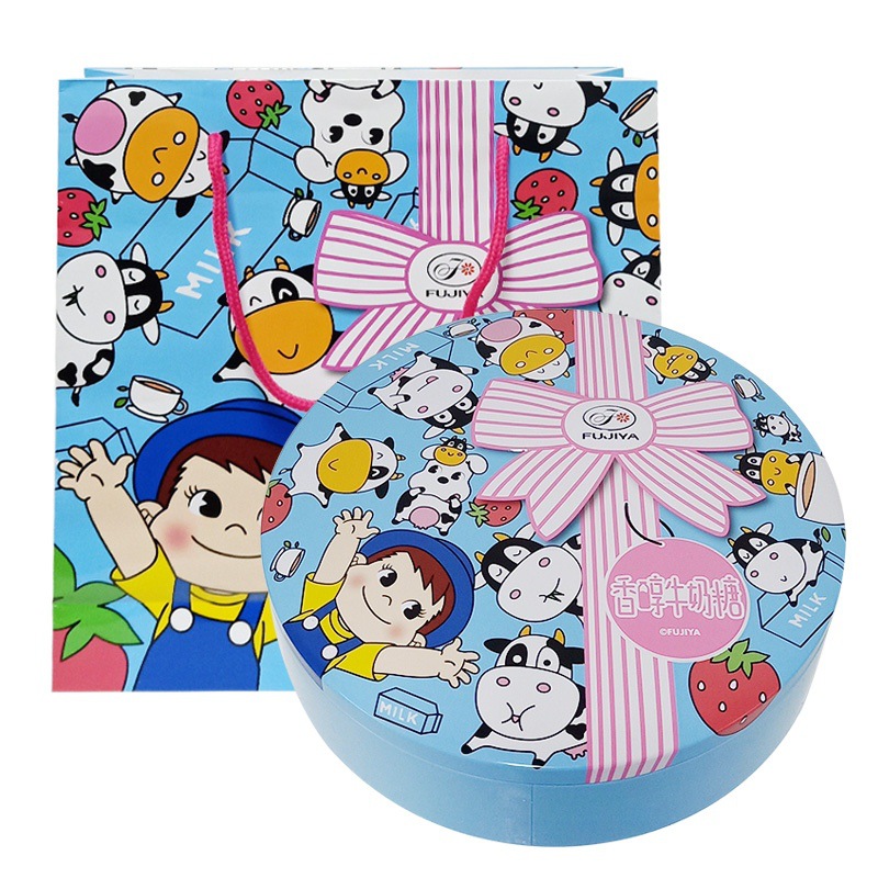 不二家香醇牛奶糖果礼盒年货礼品物休闲食品批发周边包物流|ru