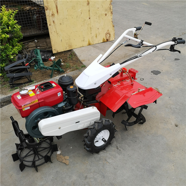 性能稳定柴油动力四驱汽油微耕机   山地开荒微耕开沟机