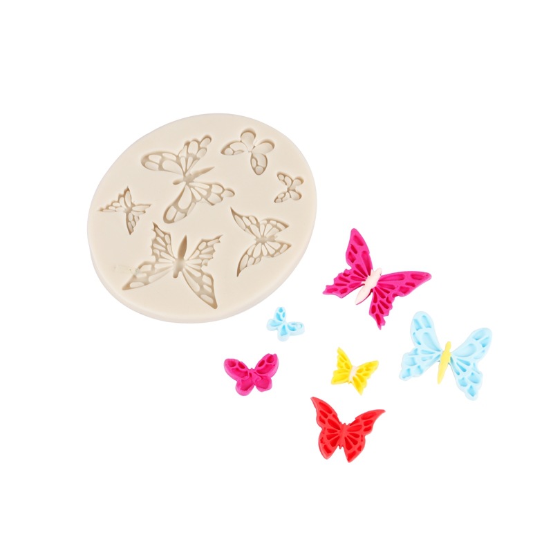 Molde de silicona mariposa fondant cake molde DIY chocolate molde de silicona herramienta para hornear pastel molde de silicona