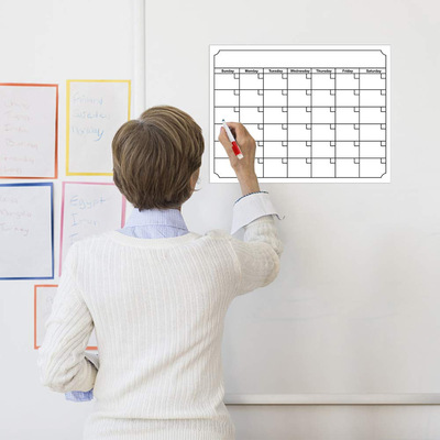 现货供应跨境热销磁性日历冰箱贴 可擦写冰箱留言板备忘录日月历|ms