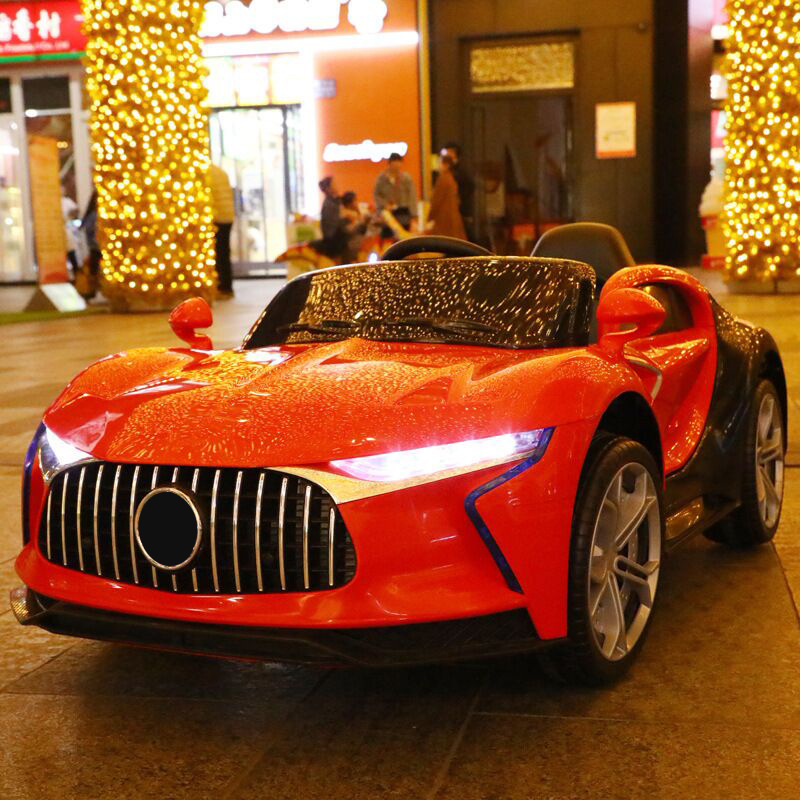 Nuevo coche eléctrico de Doble accionamiento coche eléctrico de cuatro ruedas para niños con asiento coche eléctrico de juguete de educación temprana para bebés