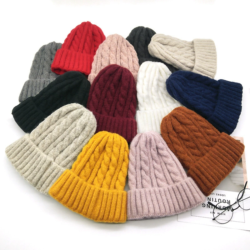 Winter travel keep warm woolen knitted hat for leisure, ear protection, wholesale